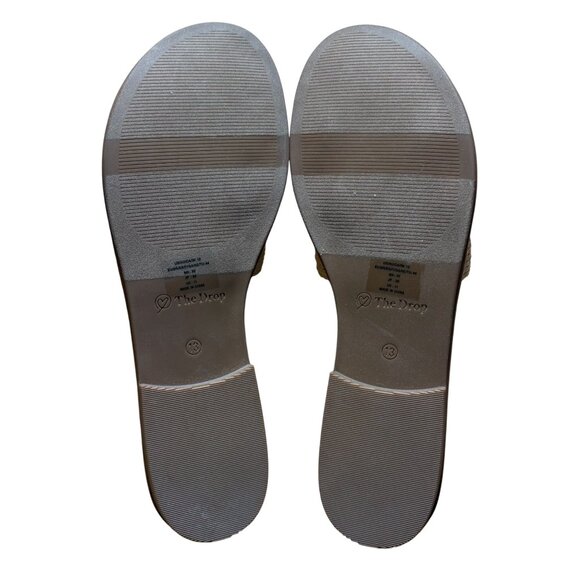 The Drop Women's Monika Flat H-Band Slide Sandal Natural Raffia Size 13 New - Picture 11 of 11